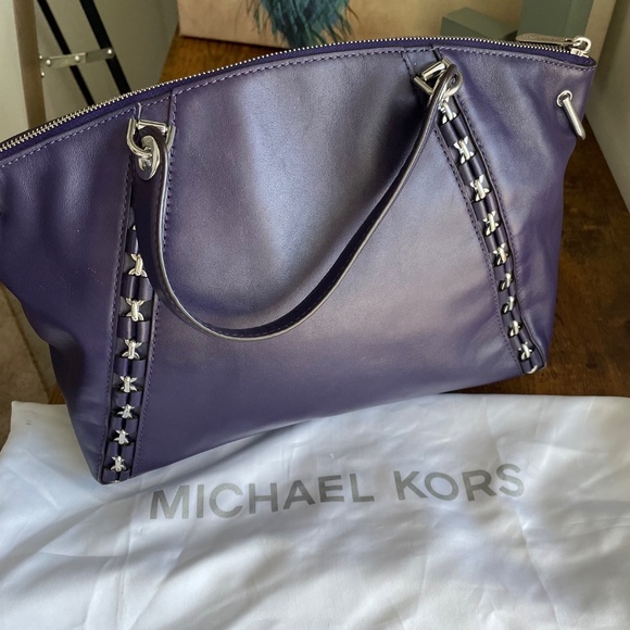 Michael Kors Handbag - Purple - Silver Hardware - Picture 3 of 5